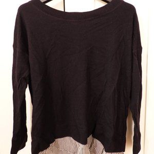 Club Monaco wool/silk layered sweater